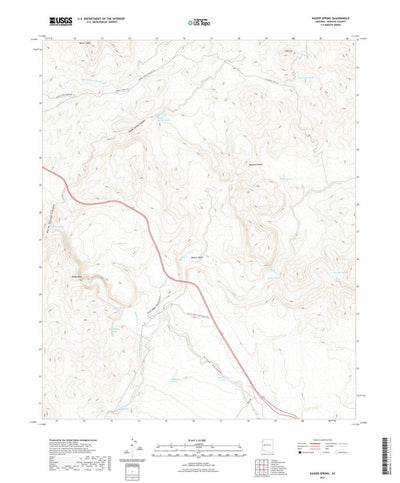 United States Geological Survey Kaiser Spring, AZ (2021, 24000-Scale) digital map