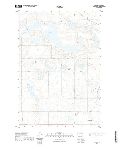 United States Geological Survey Kampeska, SD (2021, 24000-Scale) digital map