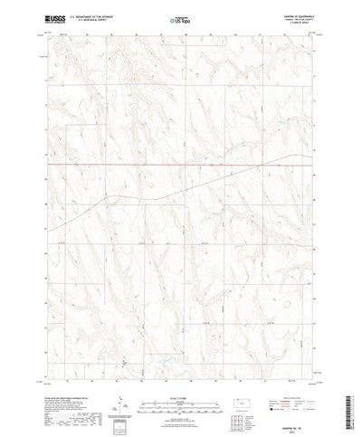 United States Geological Survey Kanona SE, KS (2022, 24000-Scale) digital map