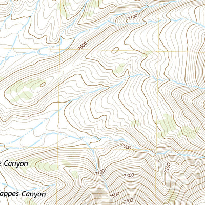 United States Geological Survey Kappes Canyon, WY (2021, 24000-Scale) digital map