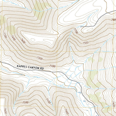 United States Geological Survey Kappes Canyon, WY (2021, 24000-Scale) digital map