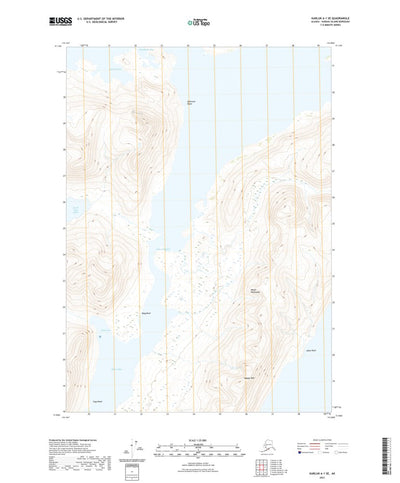 United States Geological Survey Karluk A-1 SE, AK (2021, 25000-Scale) digital map