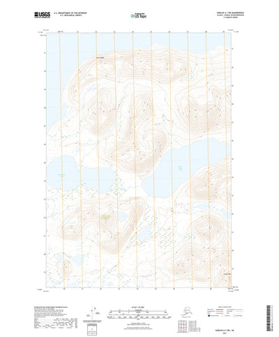 United States Geological Survey Karluk A-1 SW, AK (2021, 25000-Scale) digital map