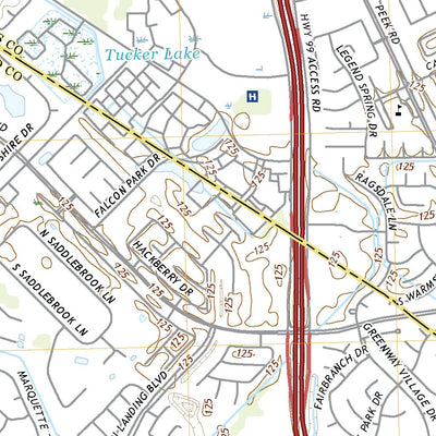 United States Geological Survey Katy, TX (2022, 24000-Scale) digital map