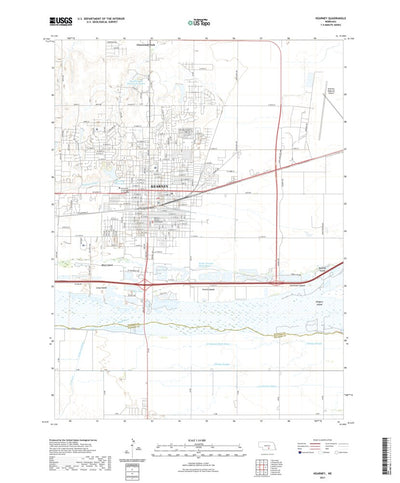 United States Geological Survey Kearney, NE (2021, 24000-Scale) digital map