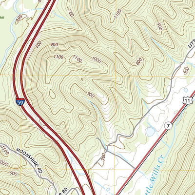 United States Geological Survey Keener, AL (2020, 24000-Scale) digital map