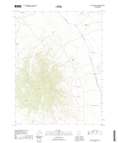 United States Geological Survey Keg Mountain Ranch, UT (2020, 24000-Scale) digital map