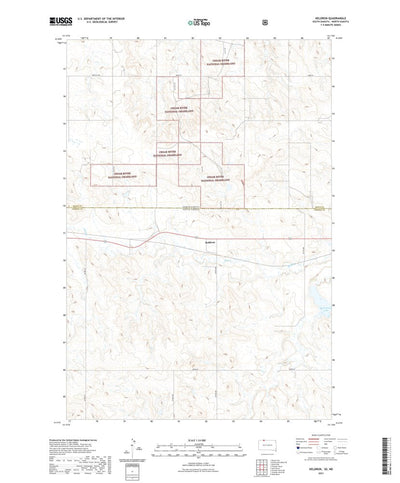 United States Geological Survey Keldron, SD (2021, 24000-Scale) digital map