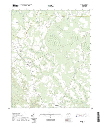 United States Geological Survey Kelford, NC (2022, 24000-Scale) digital map