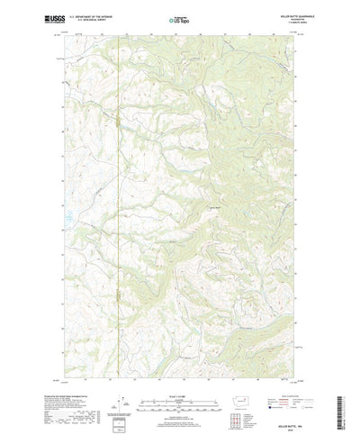 United States Geological Survey Keller Butte, WA (2020, 24000-Scale) digital map