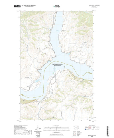 United States Geological Survey Keller Ferry, WA (2020, 24000-Scale) digital map