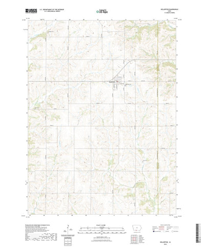 United States Geological Survey Kellerton, IA (2022, 24000-Scale) digital map