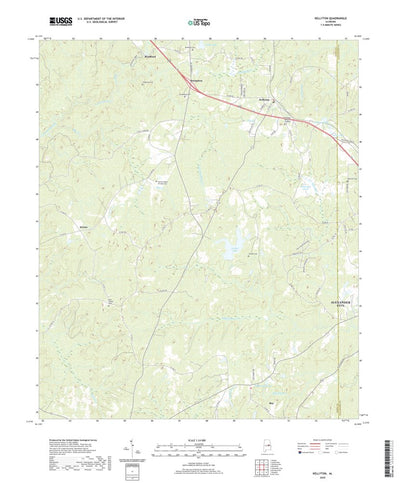 United States Geological Survey Kellyton, AL (2020, 24000-Scale) digital map