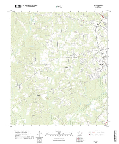 United States Geological Survey Keltys, TX (2022, 24000-Scale) digital map