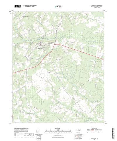 United States Geological Survey Kenansville, NC (2022, 24000-Scale) digital map