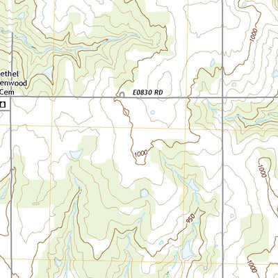United States Geological Survey Kendrick, OK (2022, 24000-Scale) digital map