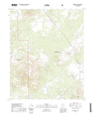 United States Geological Survey Kendrick Peak, AZ (2021, 24000-Scale) digital map