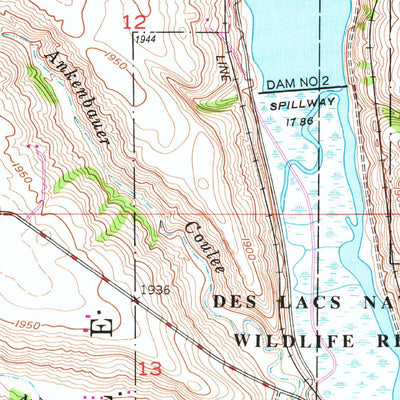 United States Geological Survey Kenmare, ND (1948, 24000-Scale) digital map