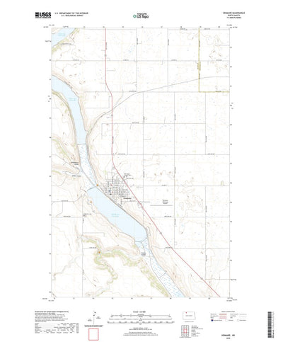 United States Geological Survey Kenmare, ND (2020, 24000-Scale) digital map