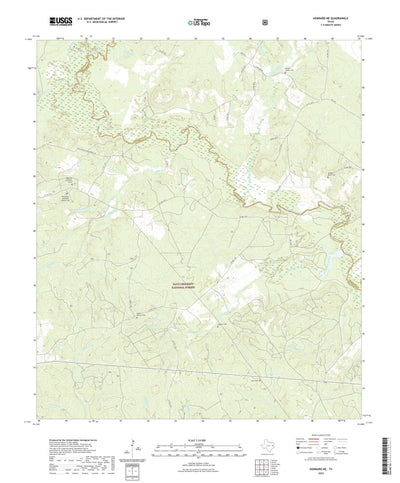 United States Geological Survey Kennard NE, TX (2022, 24000-Scale) digital map