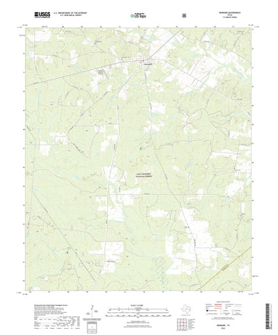 United States Geological Survey Kennard, TX (2022, 24000-Scale) digital map