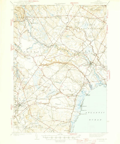 United States Geological Survey Kennebunk, ME (1944, 62500-Scale) digital map