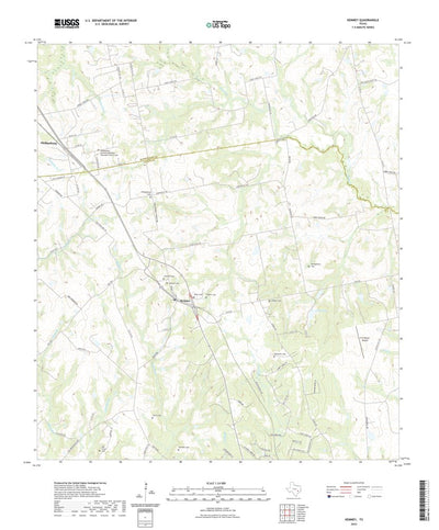 United States Geological Survey Kenney, TX (2022, 24000-Scale) digital map