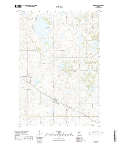 United States Geological Survey Kensington, MN (2022, 24000-Scale) digital map