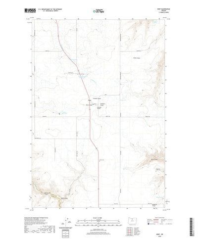 United States Geological Survey Kent, OR (2020, 24000-Scale) digital map