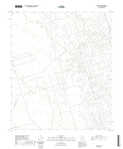 United States Geological Survey Kermit NW, TX (2022, 24000-Scale) digital map