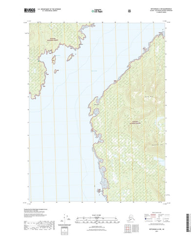 United States Geological Survey Ketchikan A-4 NE, AK (2021, 25000-Scale) digital map