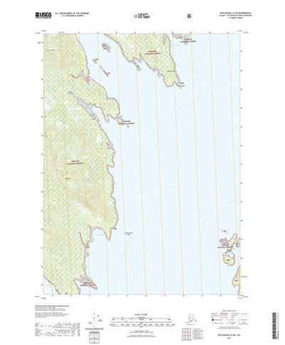 United States Geological Survey Ketchikan C-6 SW, AK (2021, 25000-Scale) digital map