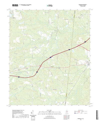 United States Geological Survey Kewanee, MS (2020, 24000-Scale) digital map