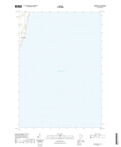 United States Geological Survey Kewaunee OE E, WI (2022, 24000-Scale) digital map