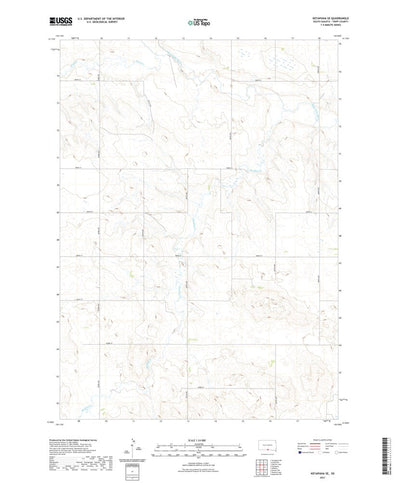 United States Geological Survey Keyapaha SE, SD (2021, 24000-Scale) digital map