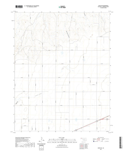 United States Geological Survey Keyes SW, OK (2022, 24000-Scale) digital map