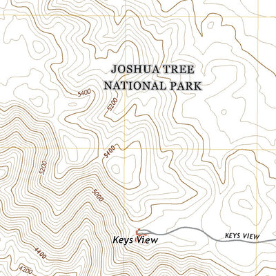 United States Geological Survey Keys View, CA (2021, 24000-Scale) digital map