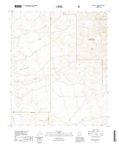 United States Geological Survey Kielberg Canyon, AZ (2021, 24000-Scale) digital map