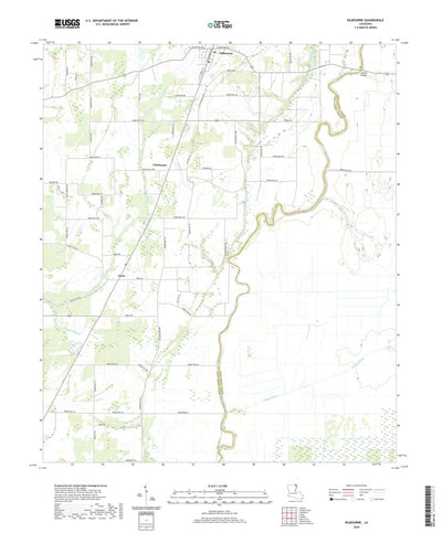 United States Geological Survey Kilbourne, LA (2020, 24000-Scale) digital map