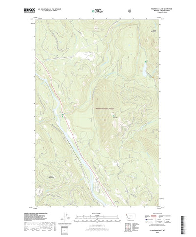 United States Geological Survey Kilbrennan Lake, MT (2020, 24000-Scale) digital map