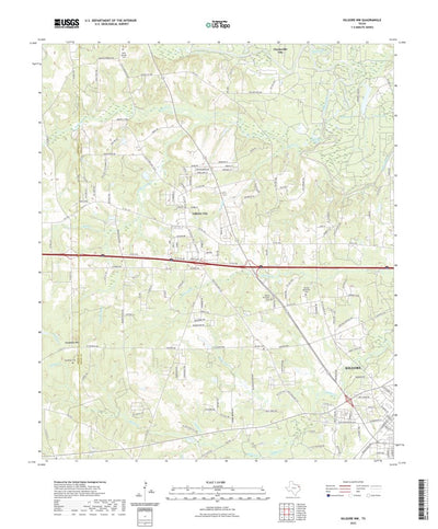 United States Geological Survey Kilgore NW, TX (2022, 24000-Scale) digital map
