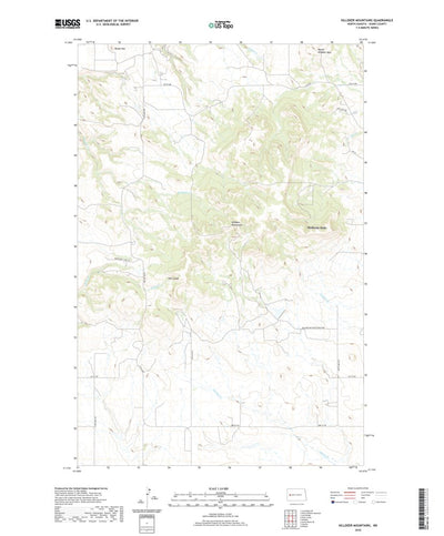 United States Geological Survey Killdeer Mountains, ND (2020, 24000-Scale) digital map