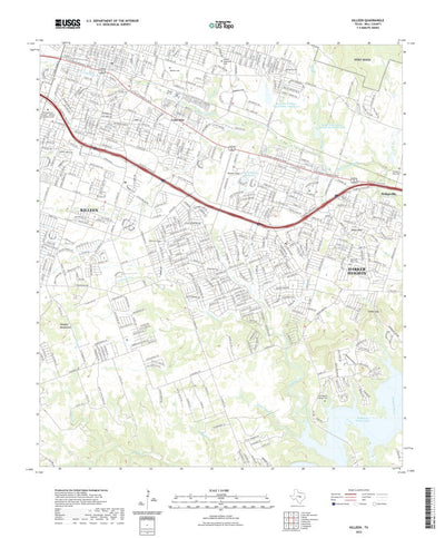 United States Geological Survey Killeen, TX (2022, 24000-Scale) digital map