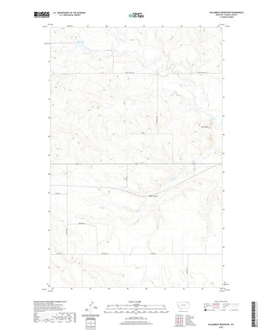 United States Geological Survey Killenbeck Reservoir, MT (2020, 24000-Scale) digital map