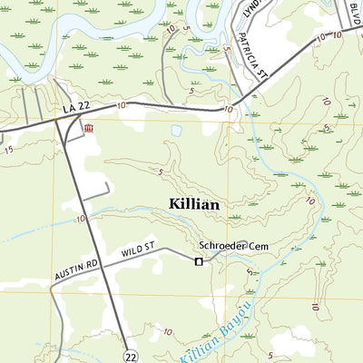 United States Geological Survey Killian, LA (2020, 24000-Scale) digital map