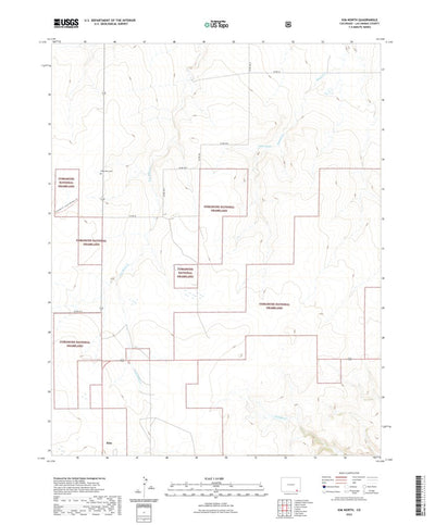 United States Geological Survey Kim North, CO (2022, 24000-Scale) digital map