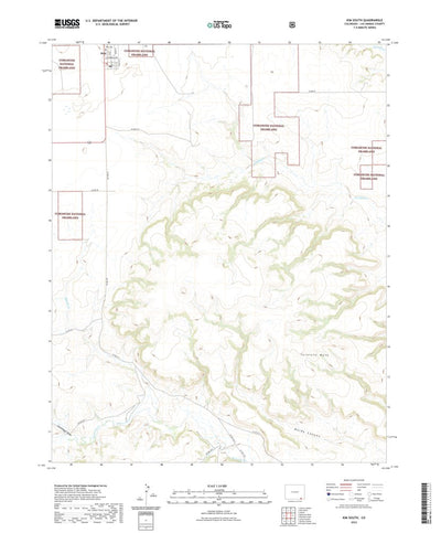 United States Geological Survey Kim South, CO (2022, 24000-Scale) digital map