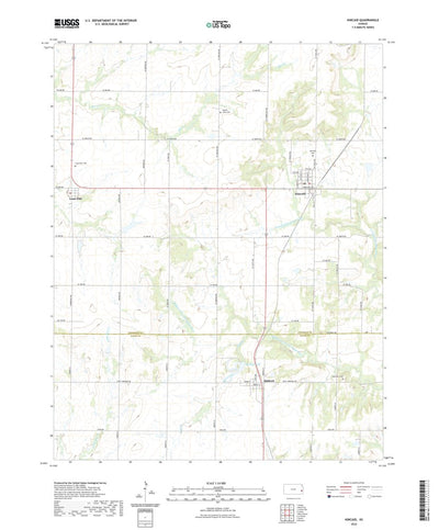 United States Geological Survey Kincaid, KS (2022, 24000-Scale) digital map