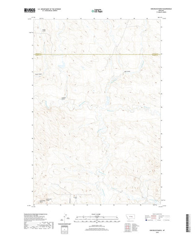 United States Geological Survey Kincheloe Ranch, MT (2020, 24000-Scale) digital map