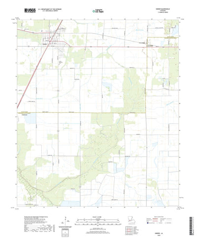 United States Geological Survey Kinder, LA (2020, 24000-Scale) digital map